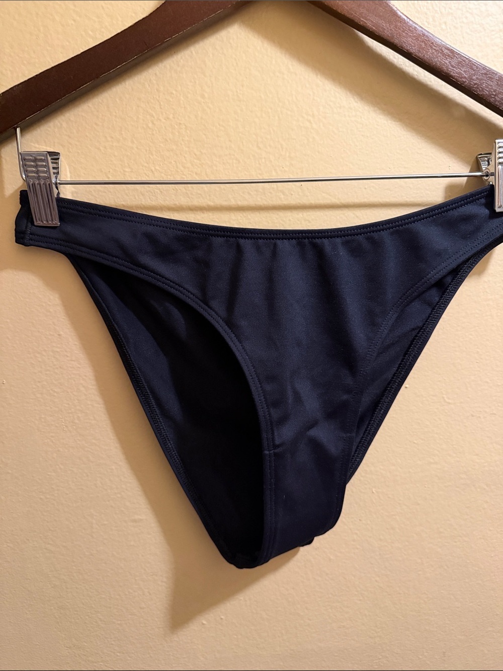 SKIMS Black High-Cut Bikini Bottom